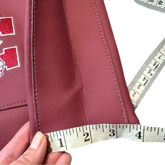 NWOT Alan Stuart Burgundy Mississippi State Tote with Embroidered Emblem - Picture 10 of 10